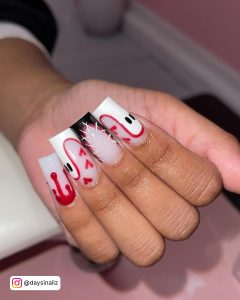 Red Nails Halloween