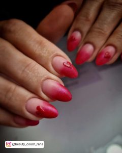 Red Nails Ombre