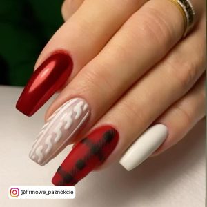 Red Square Nail Designs