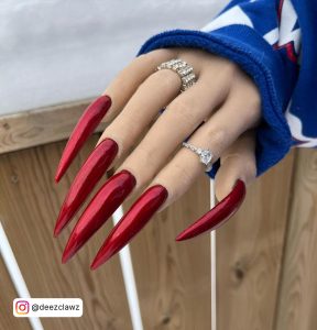 Red Stiletto Nail Designs