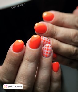 Red To Orange Ombre Nails