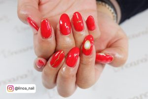 Red Wedding Nails