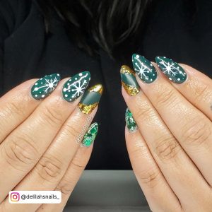 Sage Green Nails Almond
