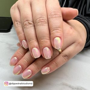 Short Coffin French Tip Nails