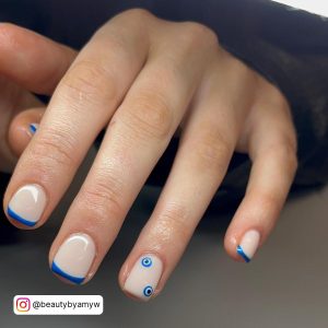 Sky Blue French Tip 1.50 Nail