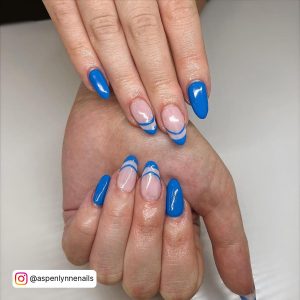 Sky Blue French Tip 1.50 Nails