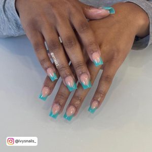 Sky Blue French Tip 1.50 Nails Meaning