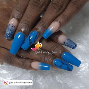Summer Ombre Coffin Nails