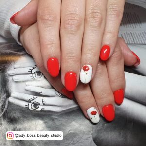 Summer Red Nail Color