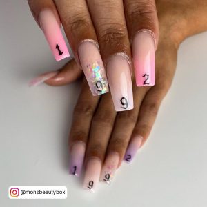 Unique Glamorous Birthday Nails
