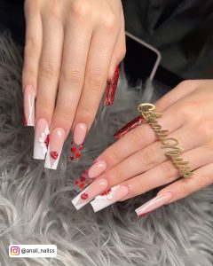 White Nails Red Heart