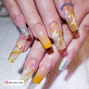 Yellow Coffin Nails