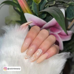 Acrylic Nails Nude Ombre