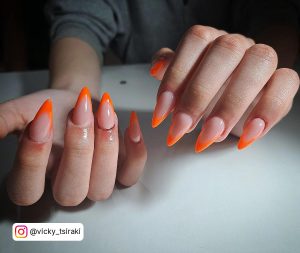 Almond French Ombre Nails