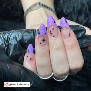 Almond Nails Purple