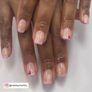 Almond Nails Thin French Tip