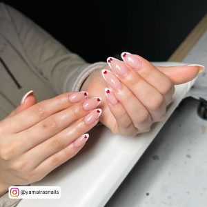 Almond Nails With French Tips