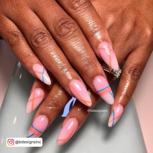 Almond Ombre French Nails