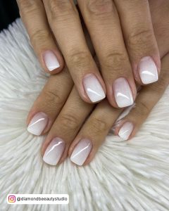 Almond Ombre Wedding Nails