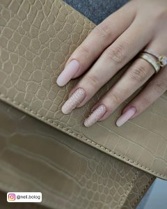 Black Gold Nude Nails