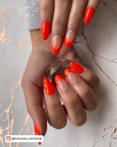 Bright Nails Orange