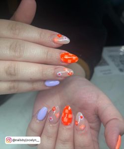 Bright Orange Nail Ideas