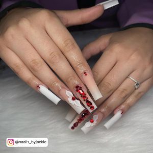 Burgundy Ombre Nails