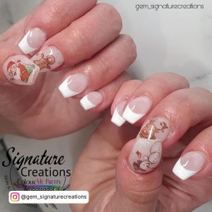 Christmas French Manicure Nail Designs