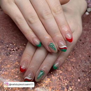Christmas Nails French Style