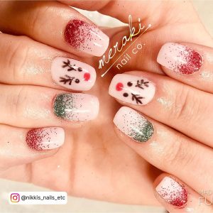 Christmas Ombre Nail Designs