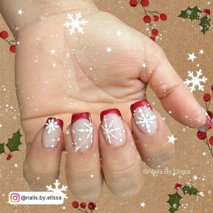 Christmas Short Nails Design