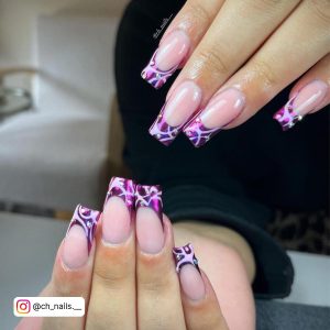 Chrome Nails Purple
