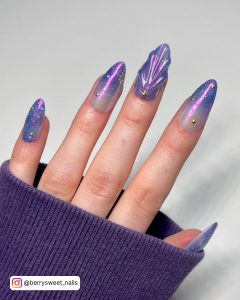 Chrome Purple Nails