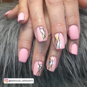 Clear Pink Gel Nails