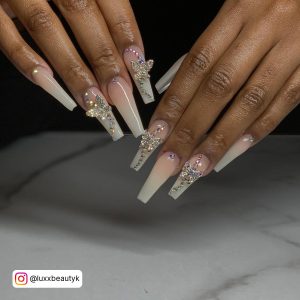 Coffin Nails Long Ombre