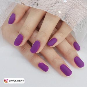 Coffin Nails Matte Purple