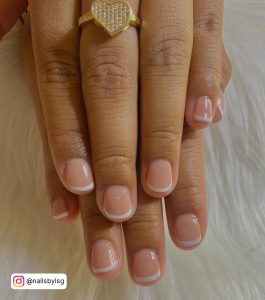 Coffin Nails Thin French Tip