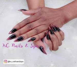 Coffin Ombre Nails Fall