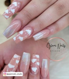 Coffin Ombre Nails Long
