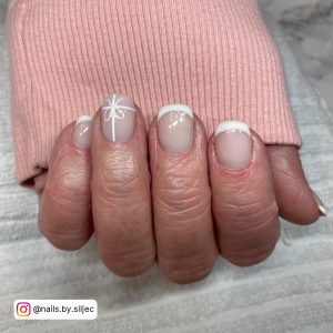 Cute Christmas French Tip Nails