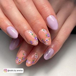Cute Pastel Purple Nails