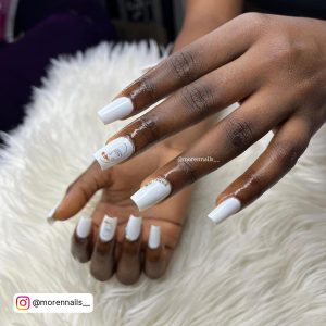 Cute Short White Nails
