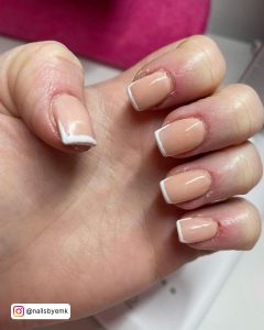 Different Color French Tip Nails