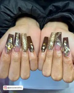 Fall Brown Ombre Nails