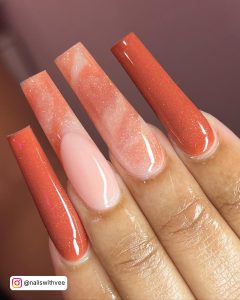 Fall Burnt Orange Nail Designs