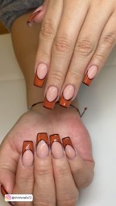 Fall Colored French Nails