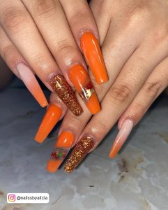 Fall Nails Burnt Orange