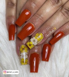 Fall Nails Orange