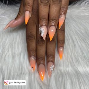 Fall Orange Color Nails