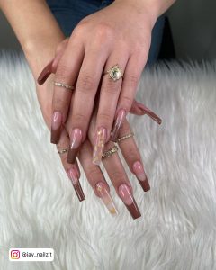 French Brown Nails